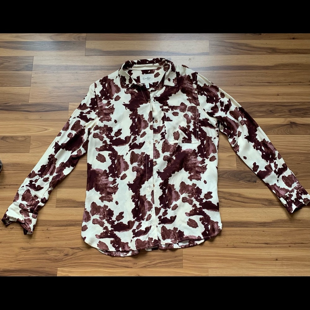 Animal print blouse